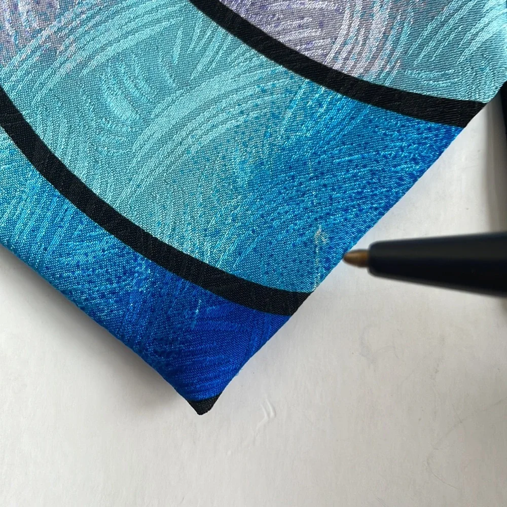 RUSH LIMBAUGH tie Black Purple Pinwheel Silk